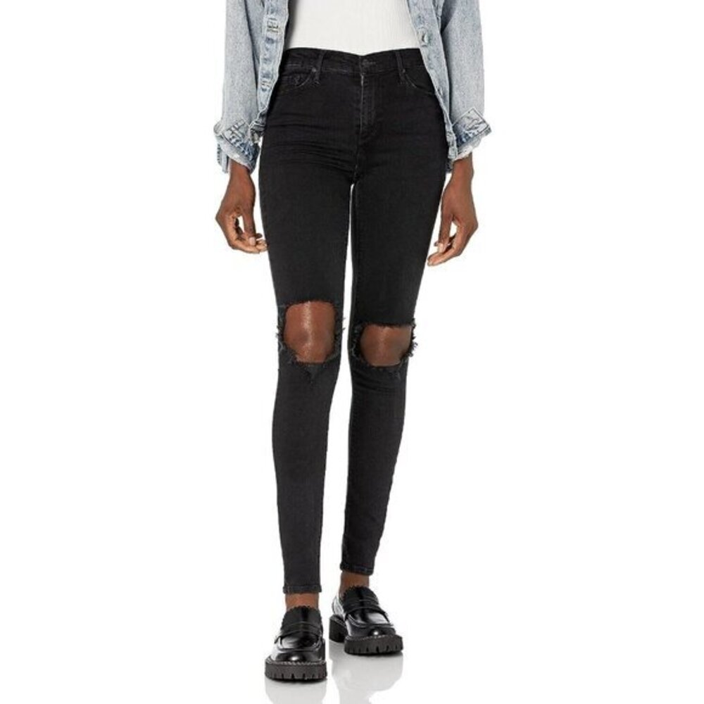 Black Orchid Gisele High Rise Skinny Jeans last Call Wash Ripped SZ 32 NWT $218